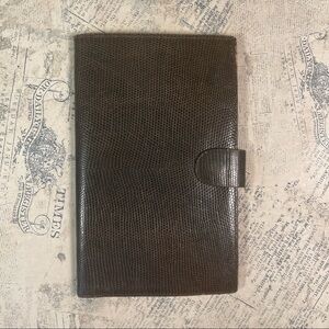 Rare Vintage Mark Cross Paris Genuine Lizard Leather Travel Wallet Collector